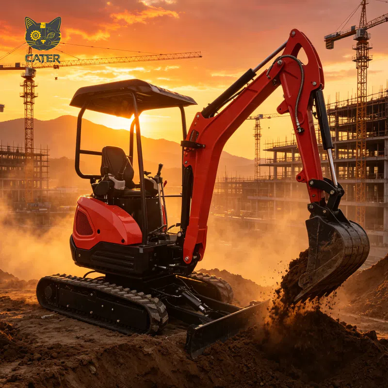1.3 Mini escavadeiras de 1,3 toneladas para trabalhos de drenagem e utilidades: planeje o envelope de escavação