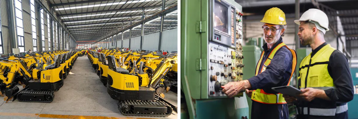 Mini-pelle améliorée avec système hydraulique renforcé améliore l'efficacité du travail